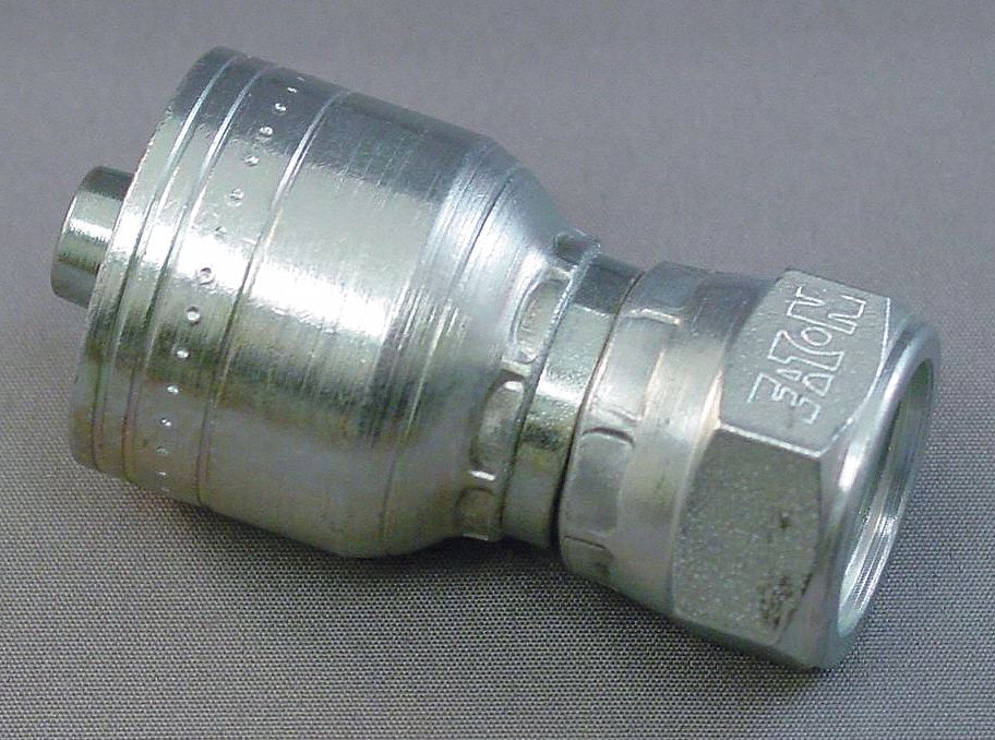 EATON AEROQUIP Hydraulic Crimp Fitting, Fitting Material Steel x Steel