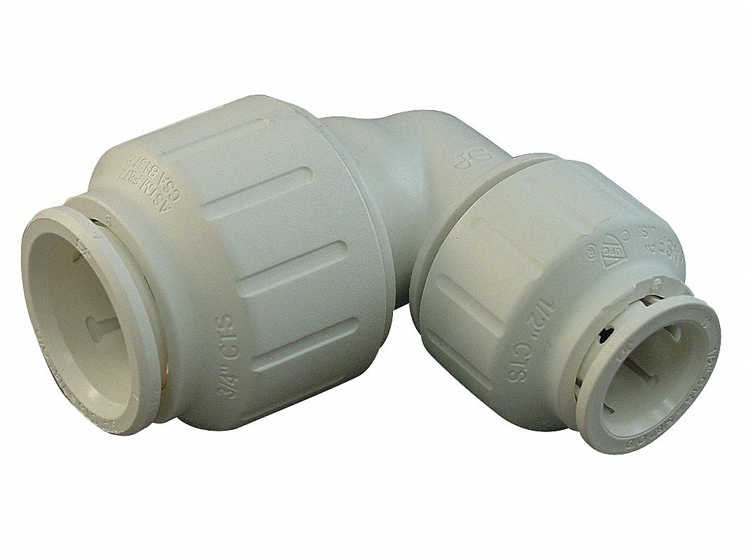 JOHN GUEST Reducing Elbow, 90 Degrees, Tube Fitting Material PEX