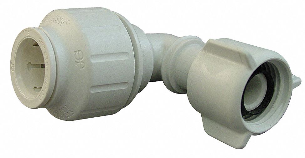 JOHN GUEST Female Swivel Elbow, 90 Degrees, Tube Fitting Material PEX