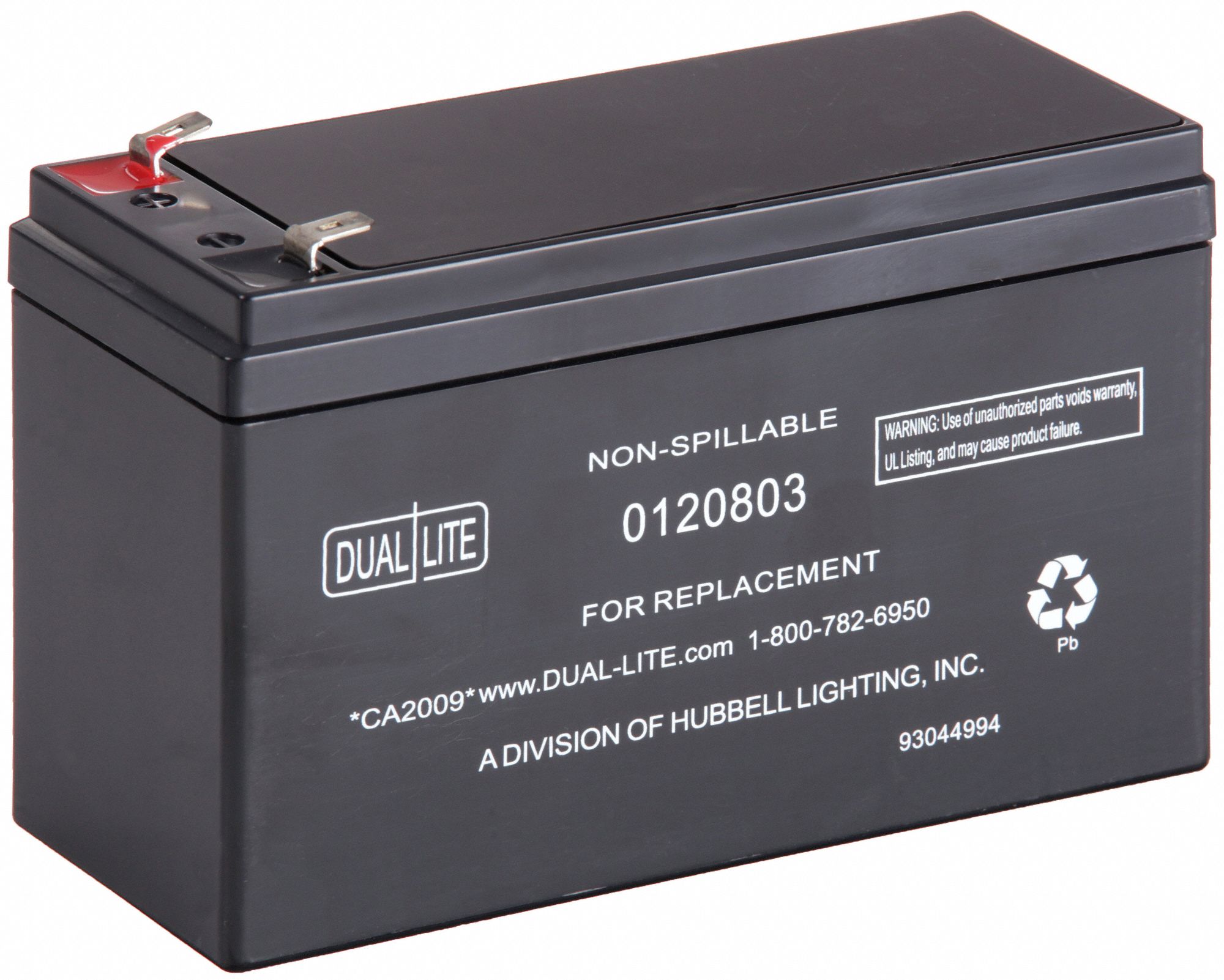 Sealed Lead Acid, 12 V Volt, Battery 16U2660120803 Grainger