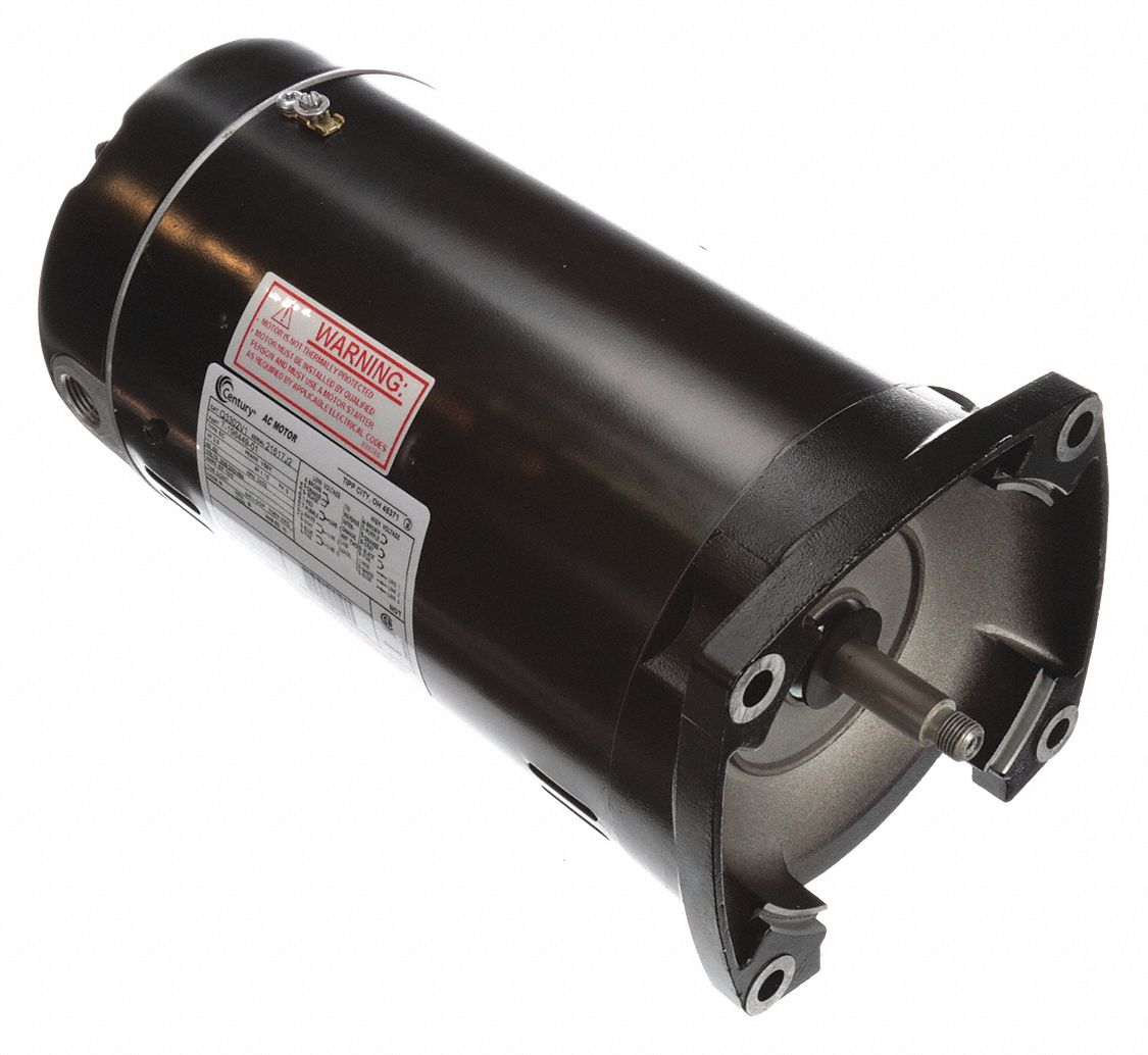 CENTURY, Face Mounting, 3 HP, Pool and Spa Pump Motor 16U454Q3302V1