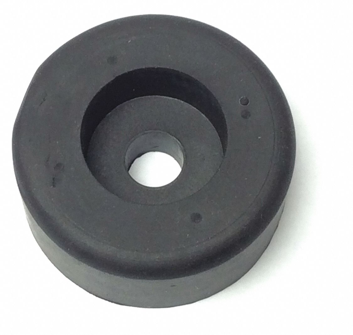 GRAINGER APPROVED Rubber, Bumper, 11/2 in Base Dia., 5/8 in Height, PK