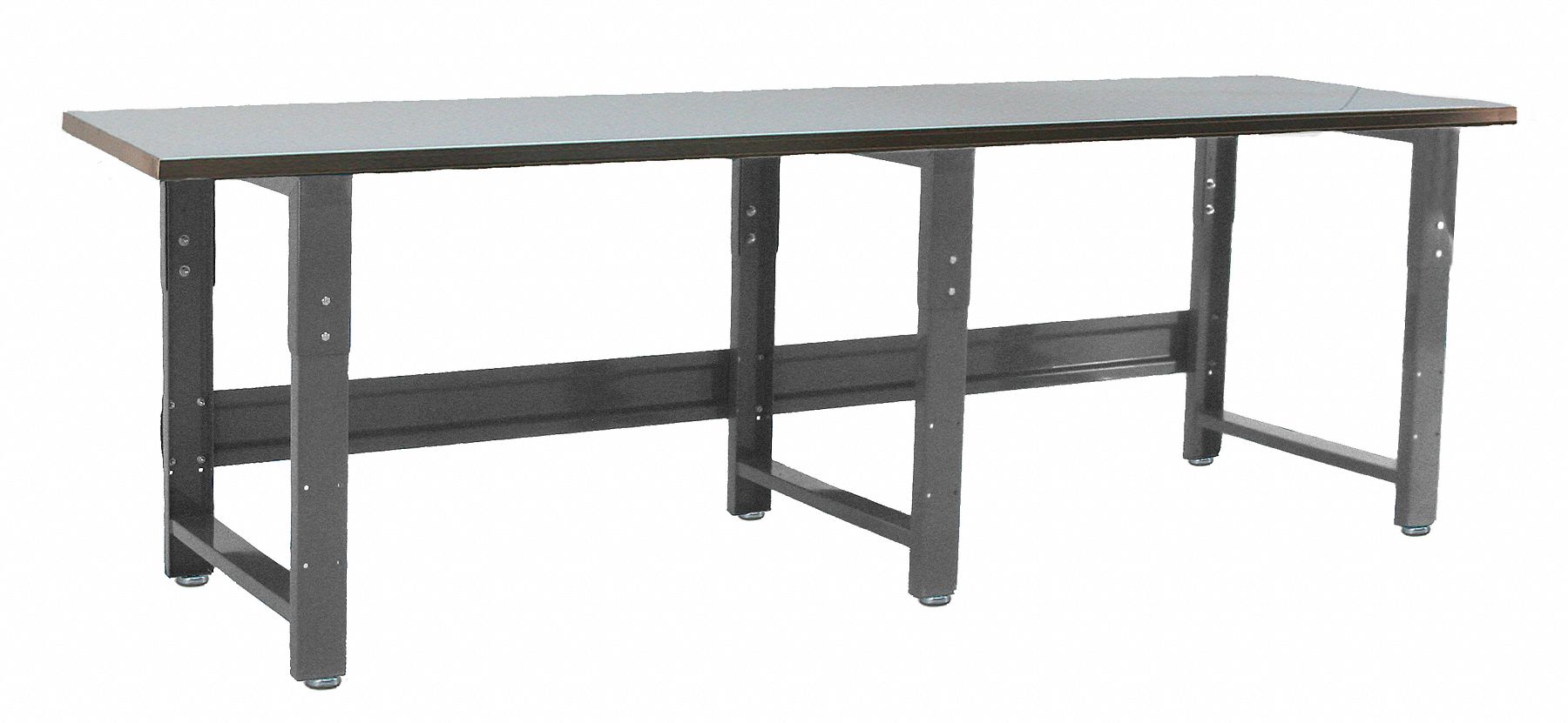GRAINGER APPROVED Bolted Workbench, Stainless Steel, 30 in Depth, 30 in