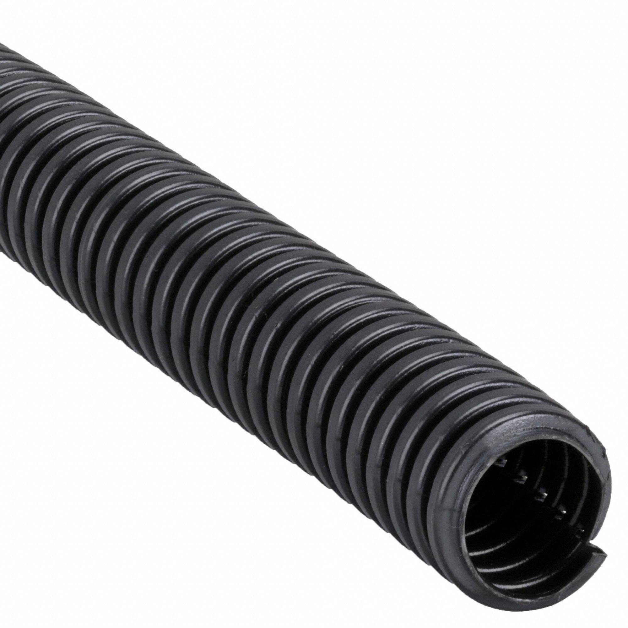 GRAINGER APPROVED Corrugated Loom Tubing 3/8 in Nominal Size, 100 ft Overall Lg, Polyethylene