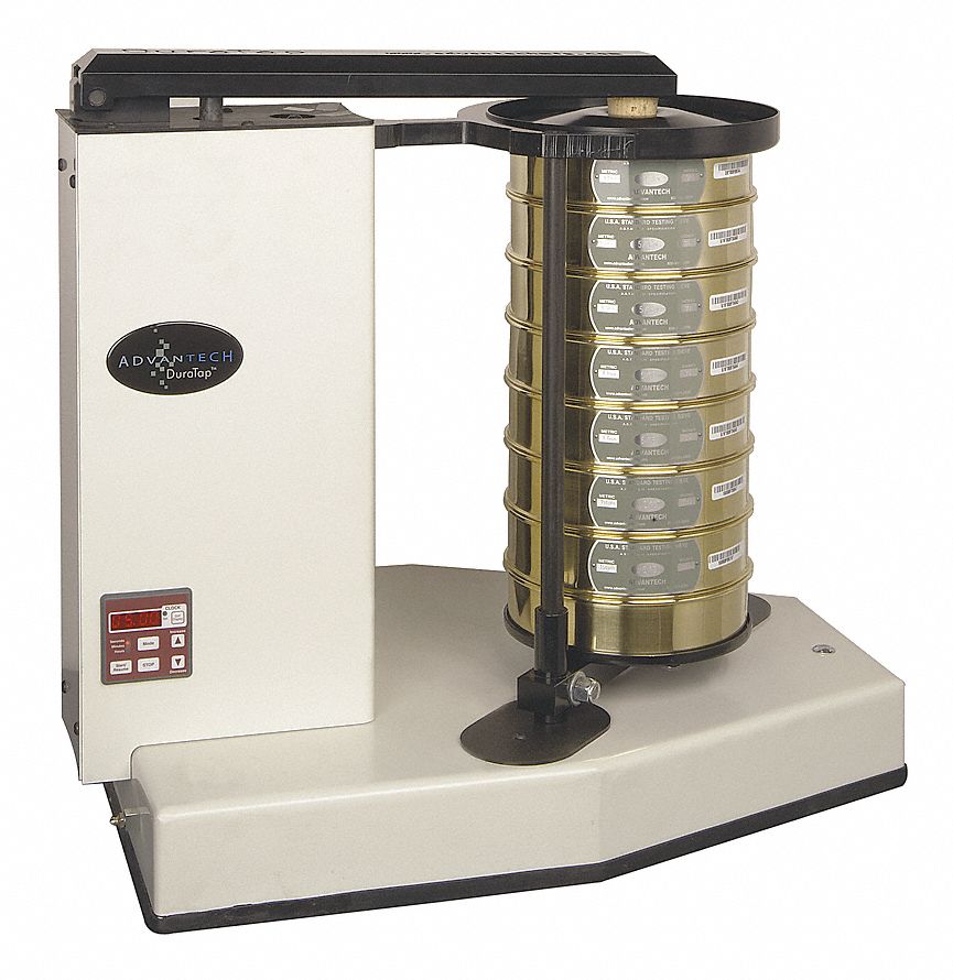 ADVANTECH 12 Test Sieve Shaker, 12 in Sieve Diameter, Number of Full
