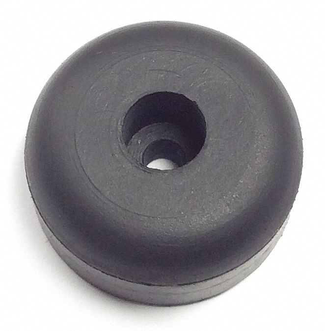 GRAINGER APPROVED Rubber, Bumper, 1 in Base Dia., 1/2 in Height, PK 10 16ZD59638017 Grainger