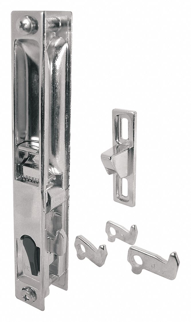 PRIMELINE, NonLocking Pulls, 1 1/8 in Lg, Patio Door Handle Set