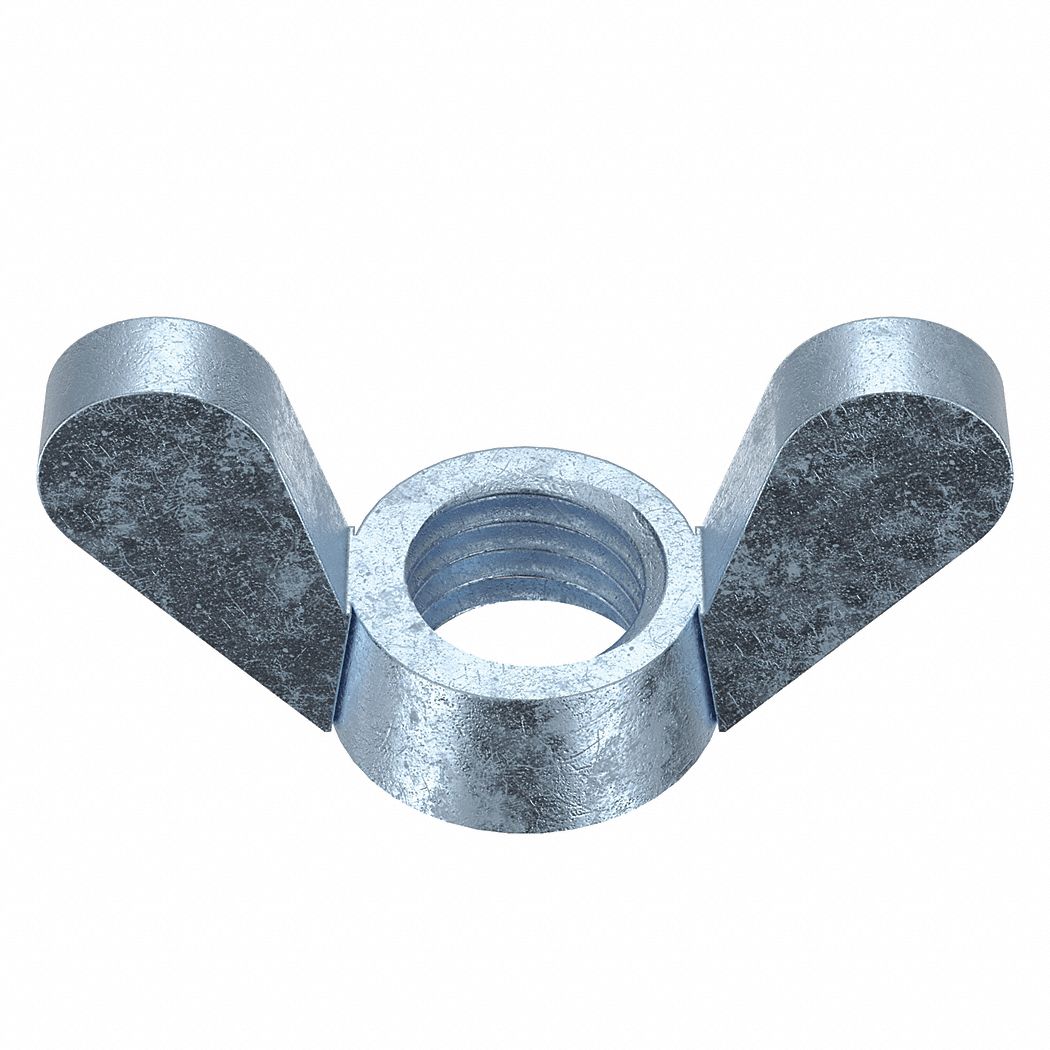 M101.50 Thread Size, Steel, Wing Nut 177L91L16270.100.0001 Grainger