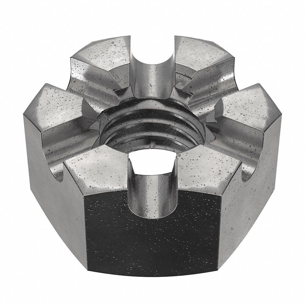 Slotted Castle, 1/2"-13 Thread Size, Castle Nut - 178R79|B12040.050.