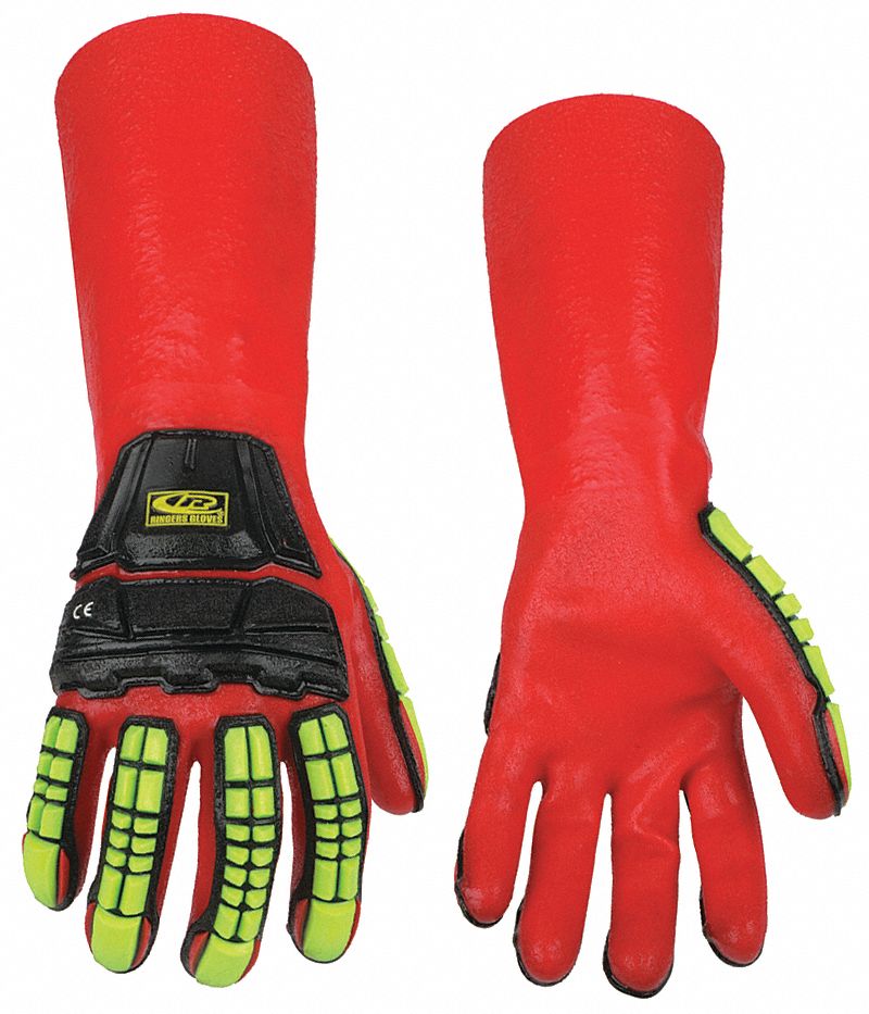 Ansell 07408 Ansell RChem Chemical, Impact Glove, Short Cuff, 35cm, S