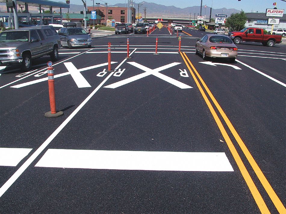 RAE Preformed Thermoplastic Pavement Markings, White, R X R, 20 ft Overall Length, 9 ft Overall