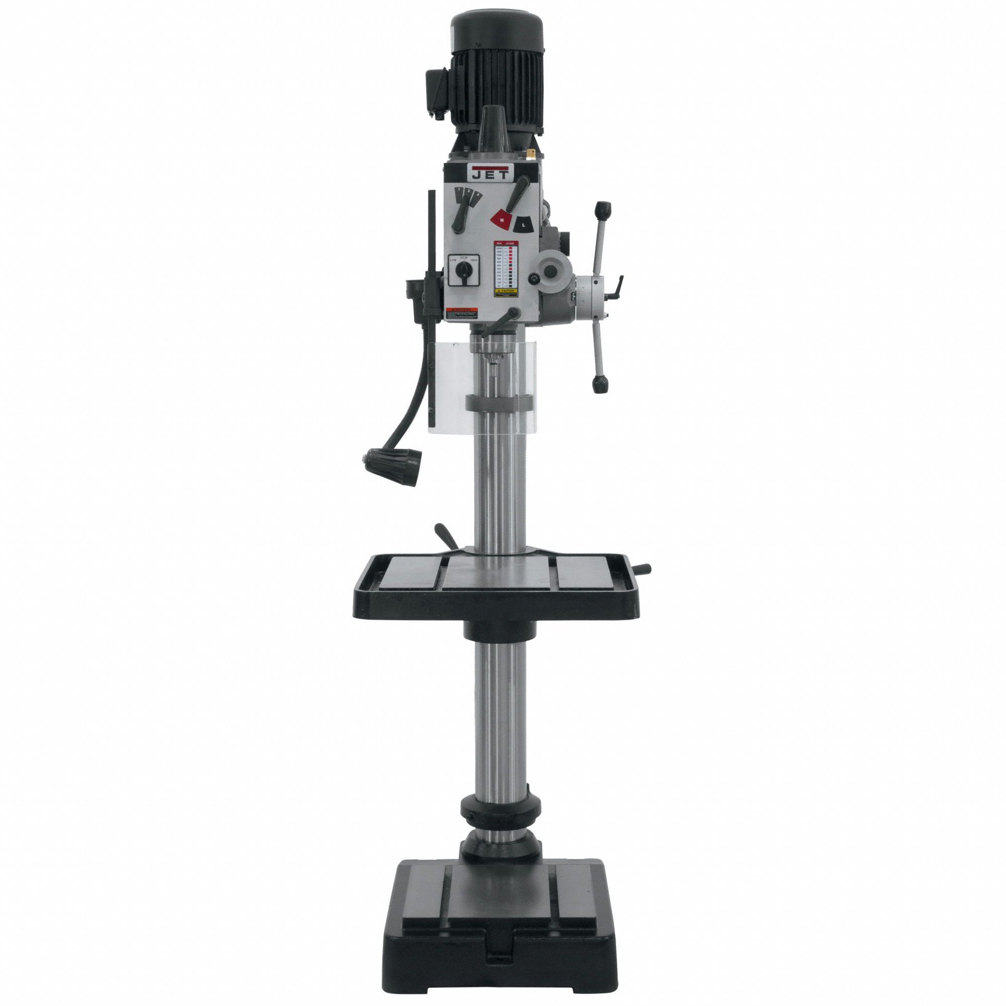 JET 2 hp Motor HP Floor Drill Press, Geared Head Drive Type, 20 in