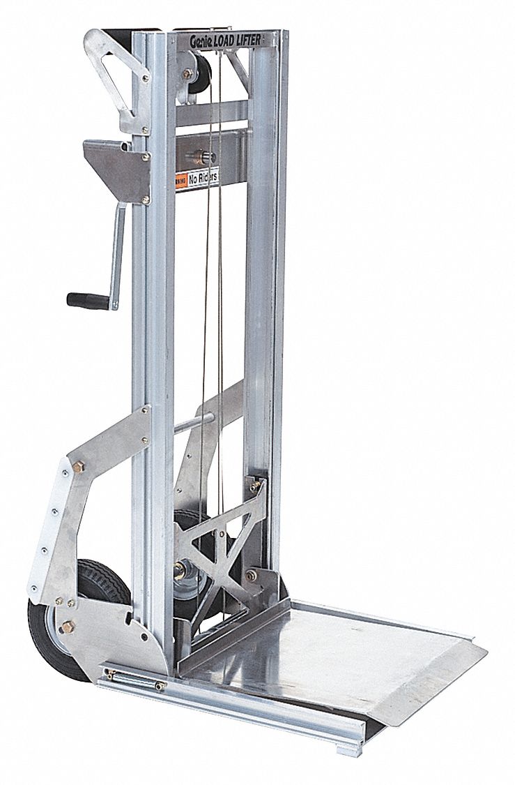 GENIE, 200 lb Load Capacity, 14 in x 16 3/4 in, Manual Platform Lift