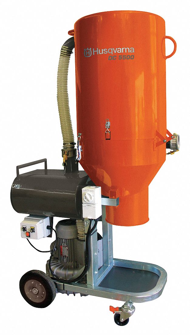 HUSQVARNA Concrete Grinder Vacuum, 7.4 HP, 480 V 18G405DC 5500
