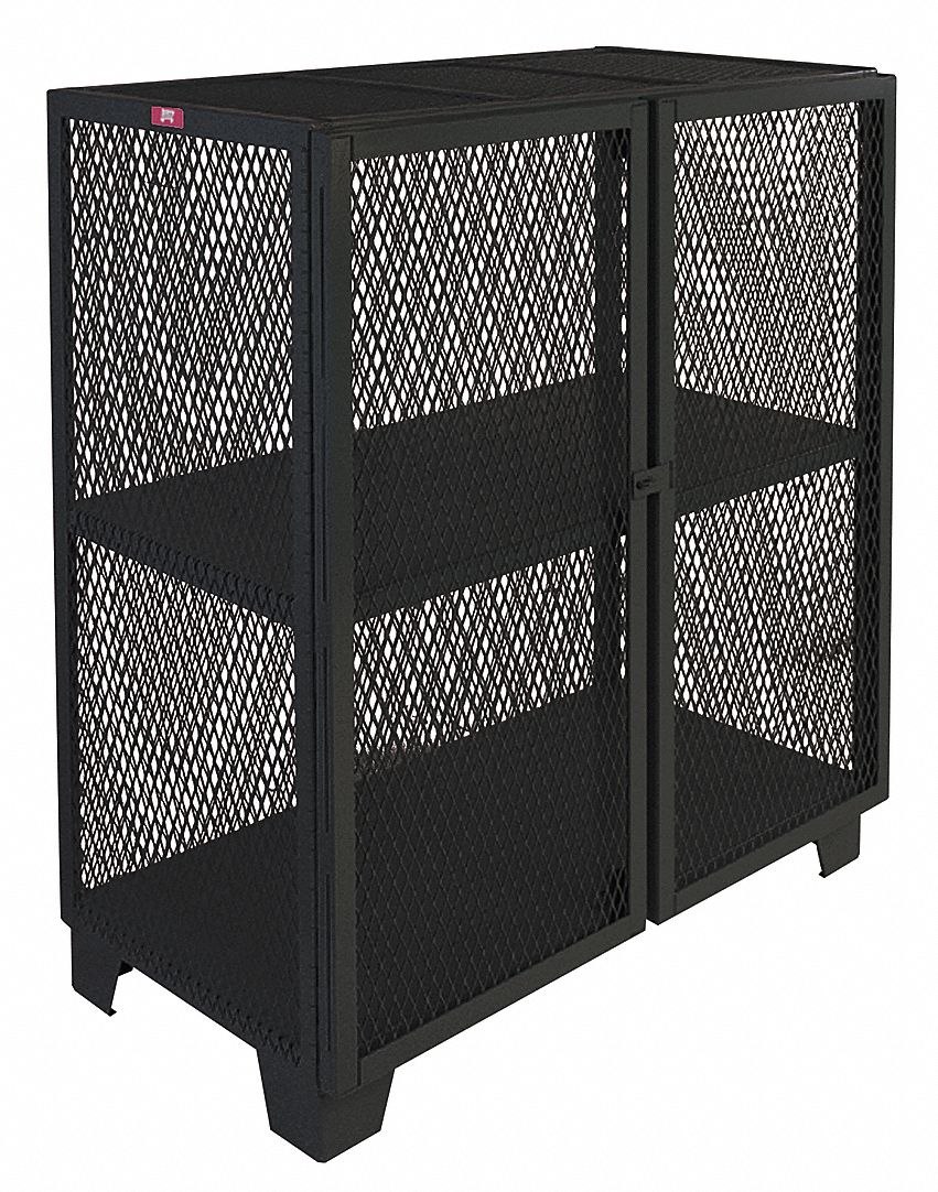 JAMCO Heavy Duty Storage Black, 54 in H X 48 in W X 24 in D