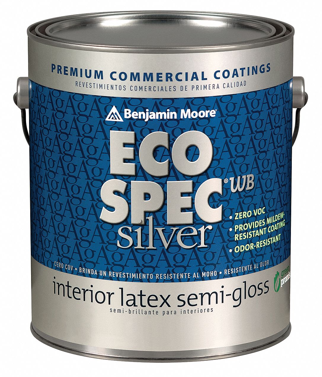 BENJAMIN MOORE SemiGloss Interior Paint, Navajo White, 1 gal 18V976