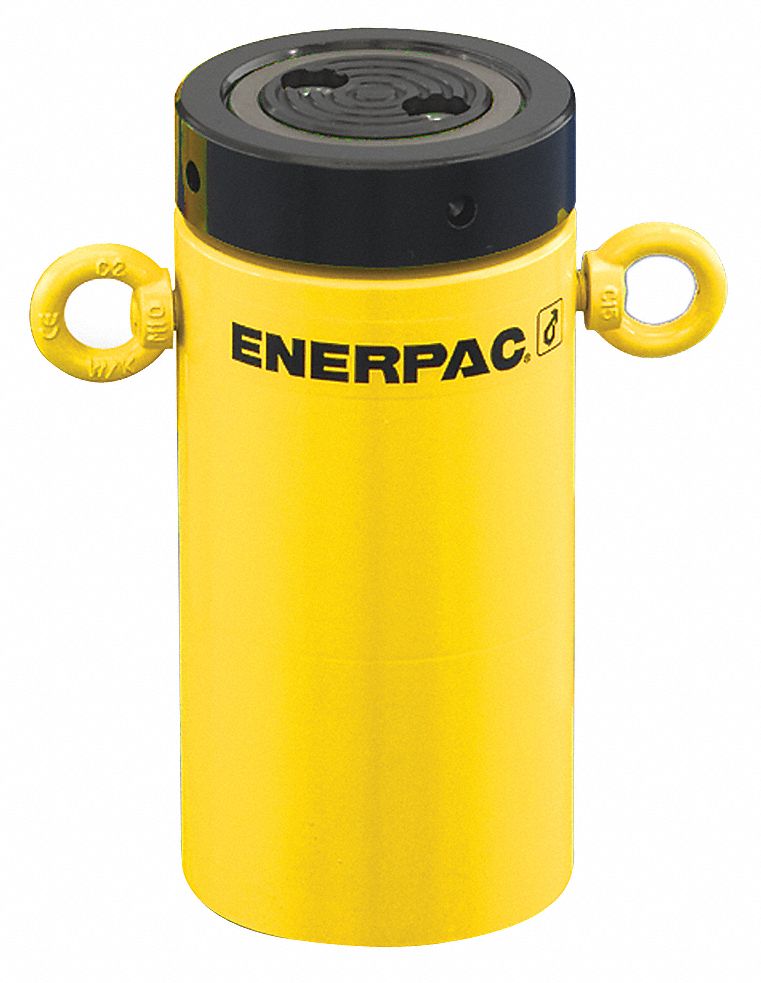 Hydraulic Cylinder, Lock Nut, Body Material Steel, Stroke Length 5 29/