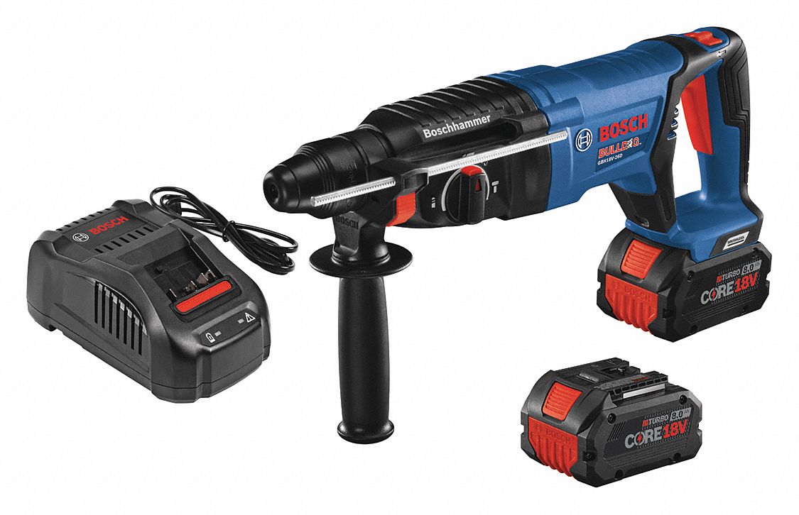 BOSCH Cordless Rotary Hammer, 18.0 V Voltage, 0 to 4350 Blows per Minute, Battery Included