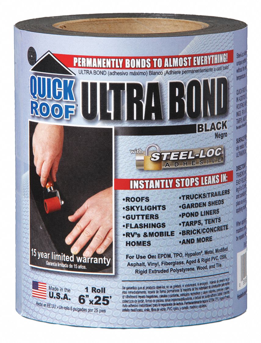 6 in W, 25 ft L, Roof Repair Tape 198JG1UBB625 Grainger