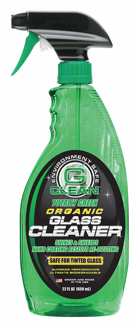 GCLEAN Organic Glass Cleaner,22 Oz 19A9051205 Grainger