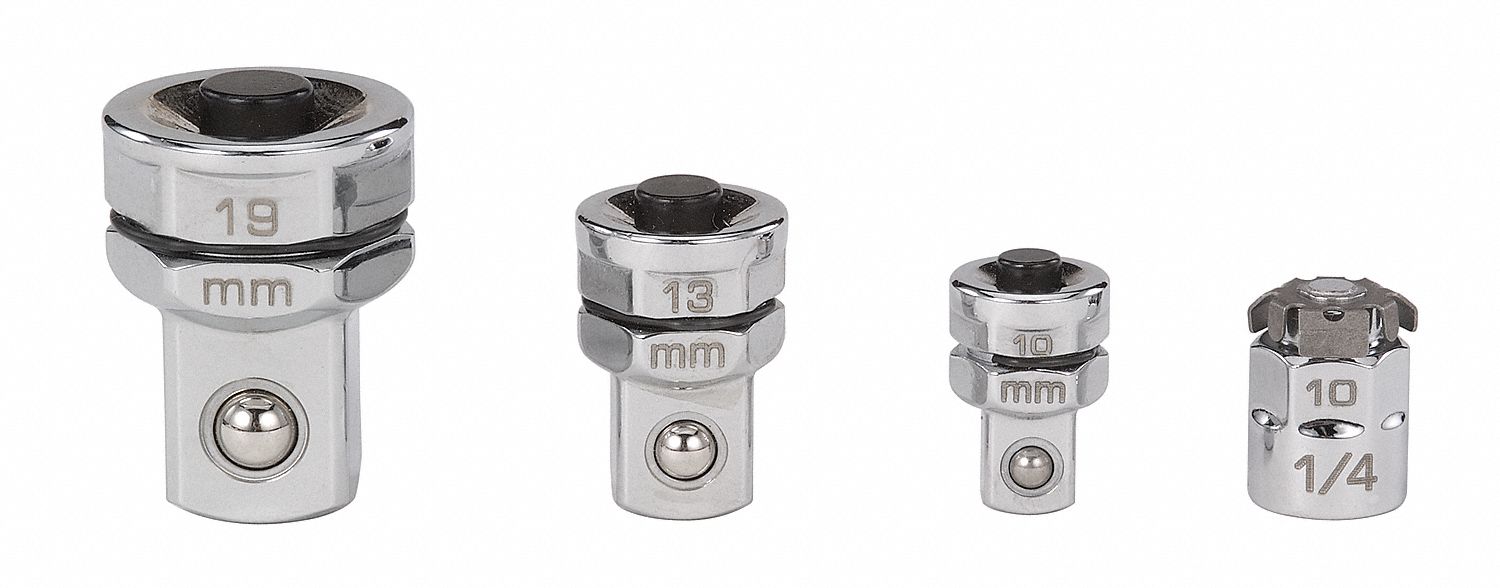 PROTO Socket Adapter Set, Input Drive Size 1/4 in, 3/8 in, 1/2 in