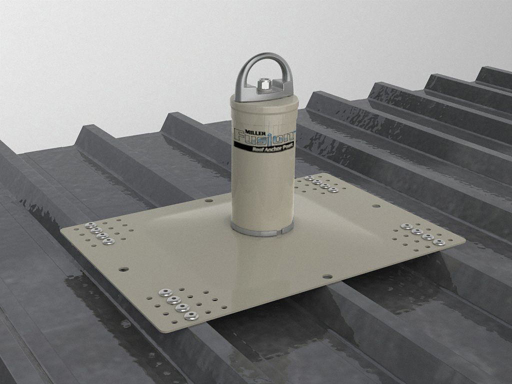 HONEYWELL MILLER, 310 lb Capacity, Flat Roofs, Roof Anchor 19D205