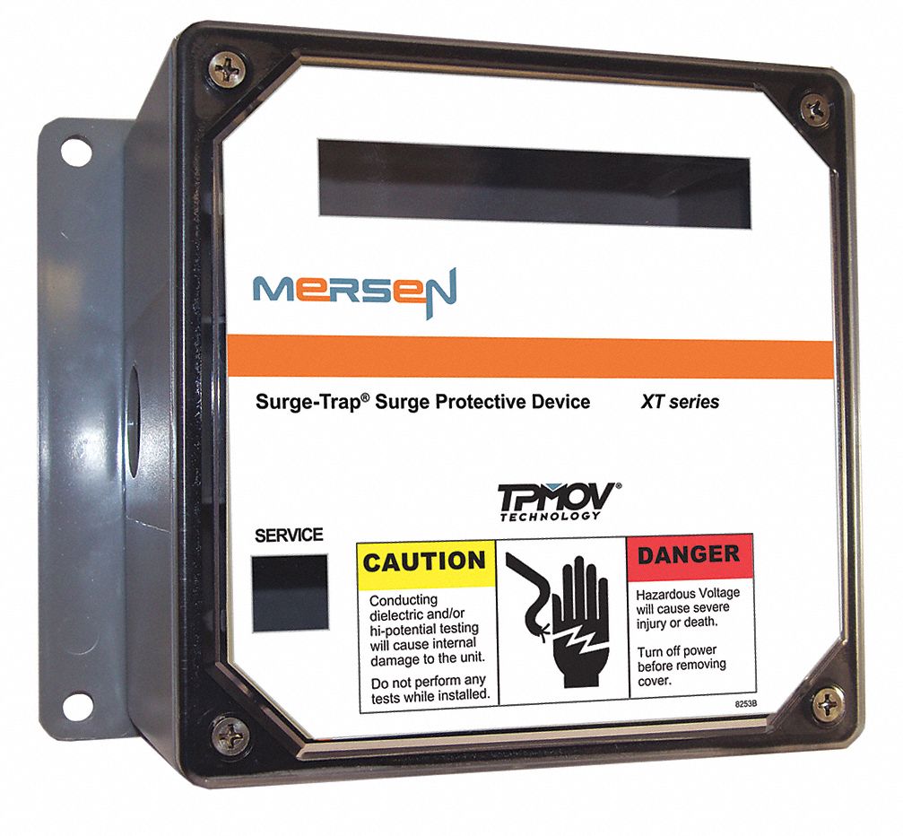 MERSEN Surge Protection Device, Phase Three, Voltage 277/480V AC Wye 19D583STXT480Y10A Grainger