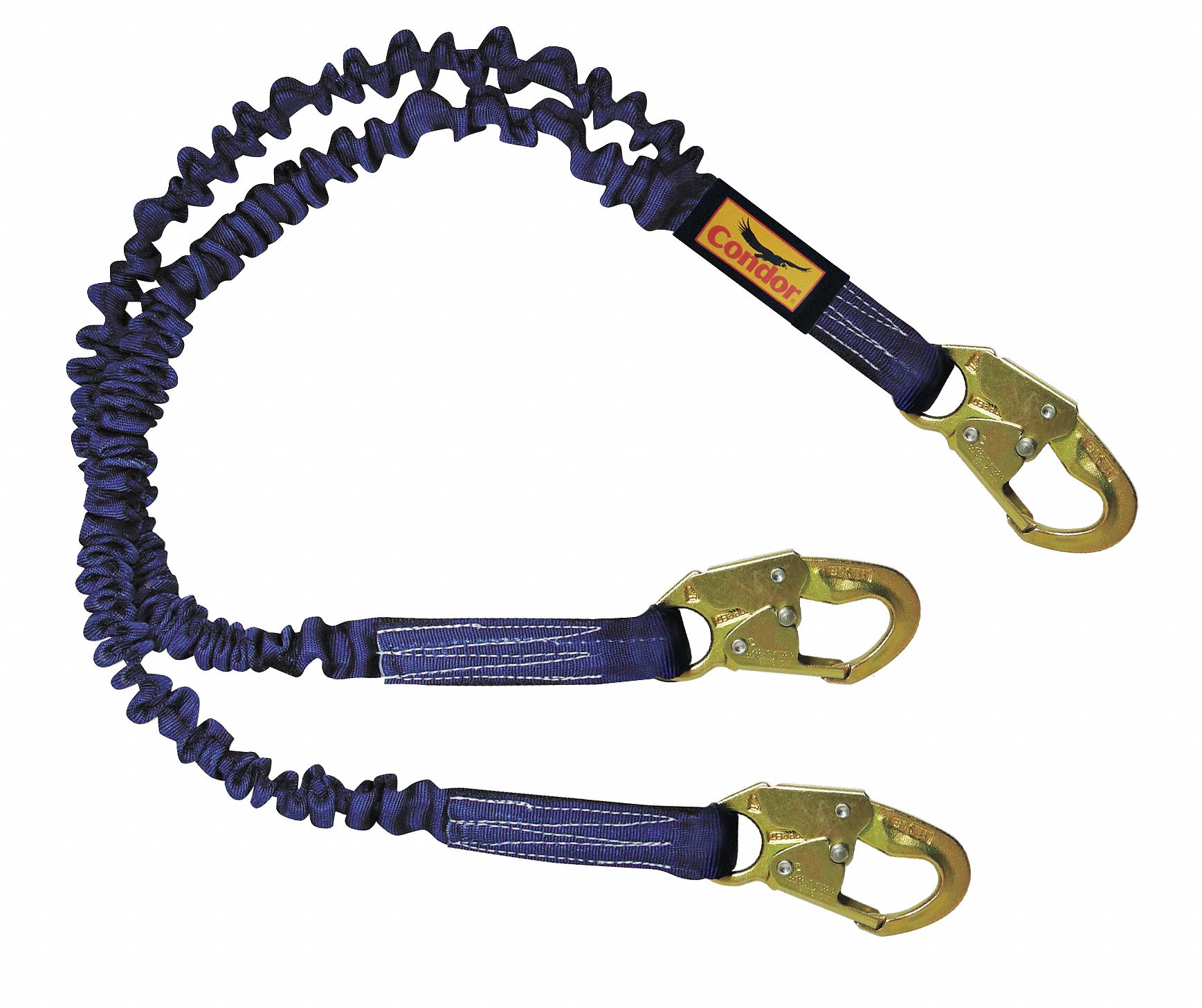 CONDOR, Tubular bing, Steel Snap Hook, ShockAbsorbing Lanyard