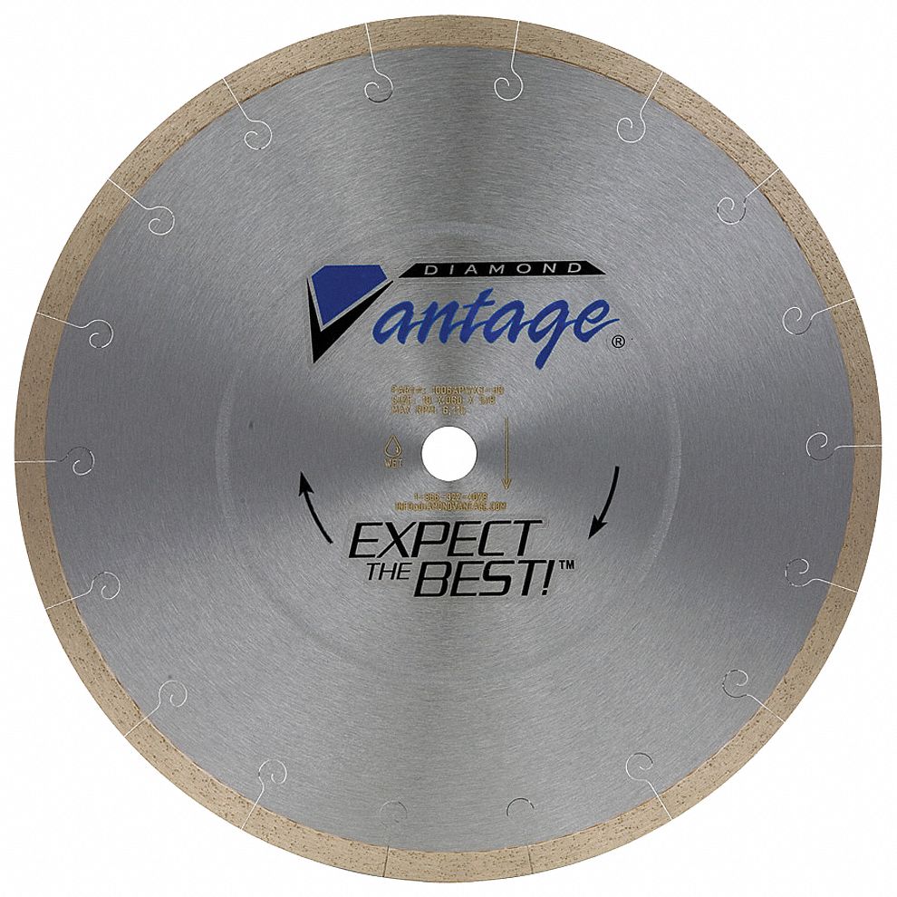 Diamond Saw Blade, 10 in Blade Dia. Grainger