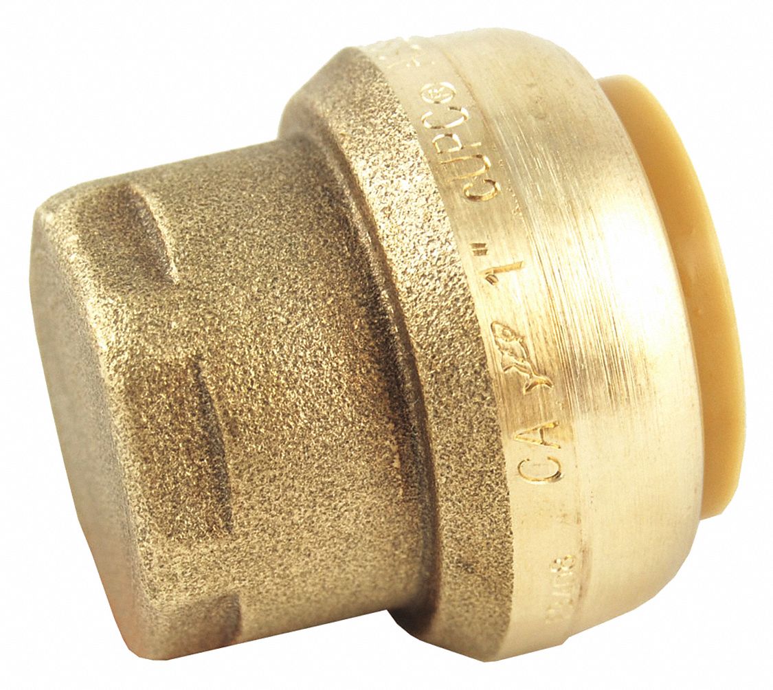 SHARKBITE End Stop, Tube Fitting Material DZR Brass, Fitting Connection