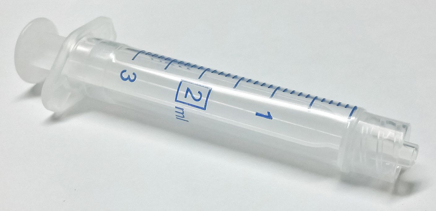 NORMJECT AllPlastic Syringe, Polypropylene Body Material, 2 mL
