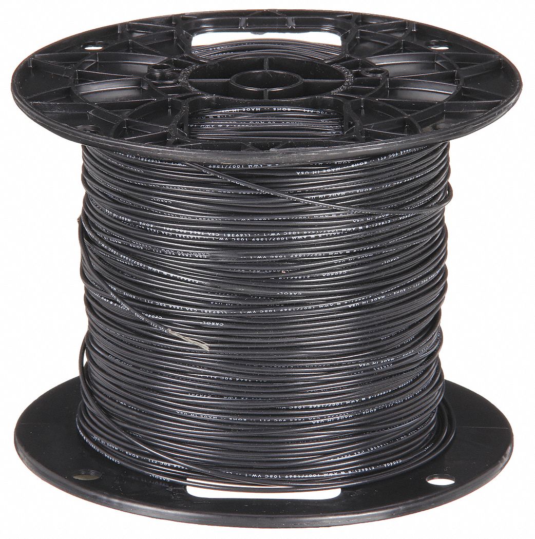 GENERAL CABLE, 18 AWG Wire Size, 1,000 ft Lg, Hookup Wire - 19G518