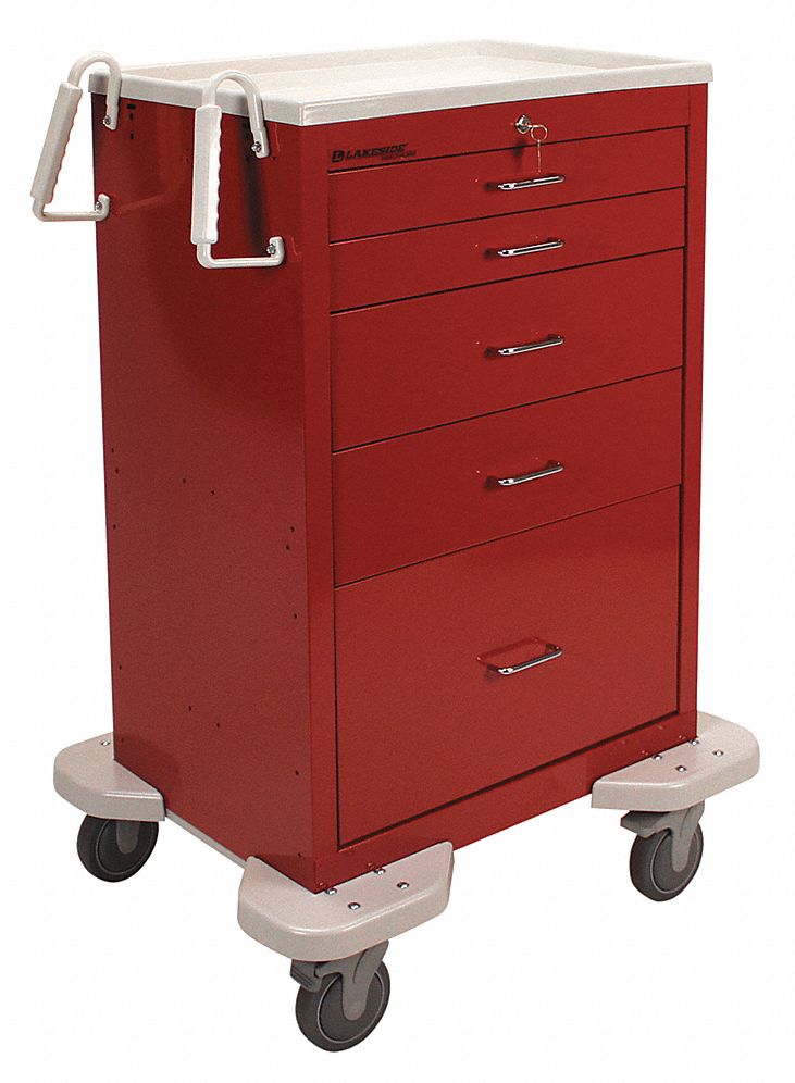 LAKESIDE, Steel, (2) Swivel/(2) Swivel with Brake, General Medical