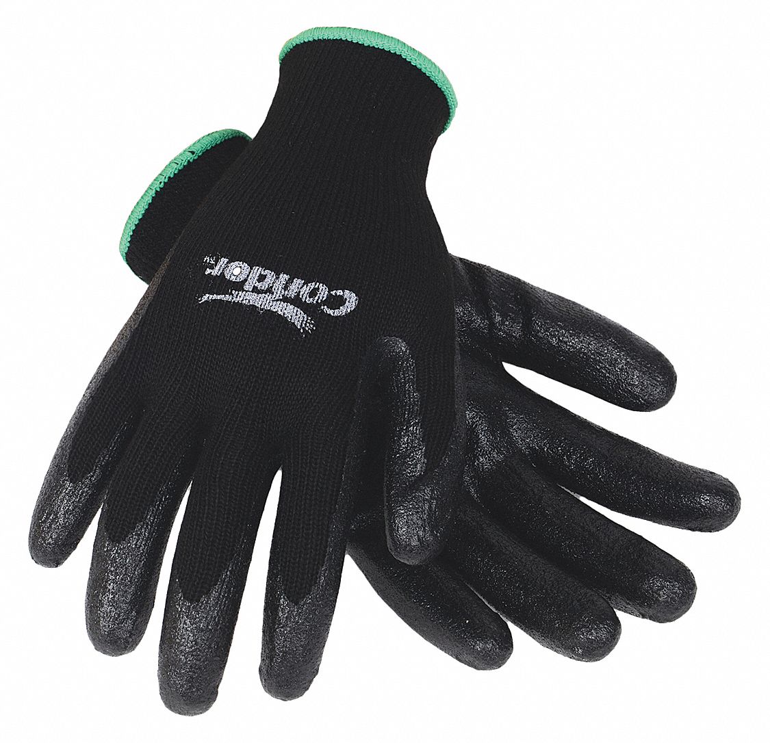 CONDOR Coated Gloves, Polyester, S, PR 19L52519L525 Grainger