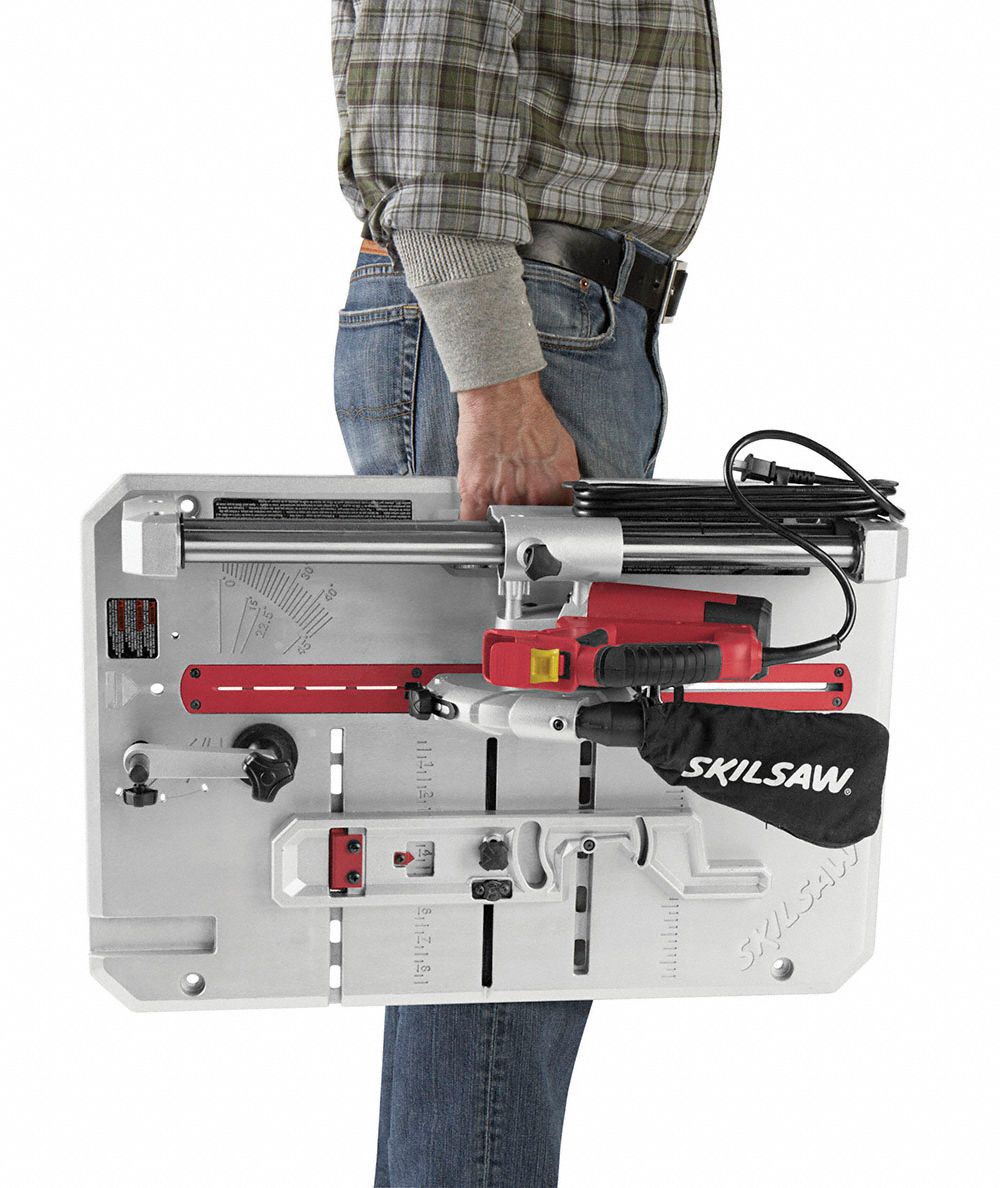 SKIL General Purpose, Benchtop/Stand, Flooring Saw, 4 3/8 in Blade Dia