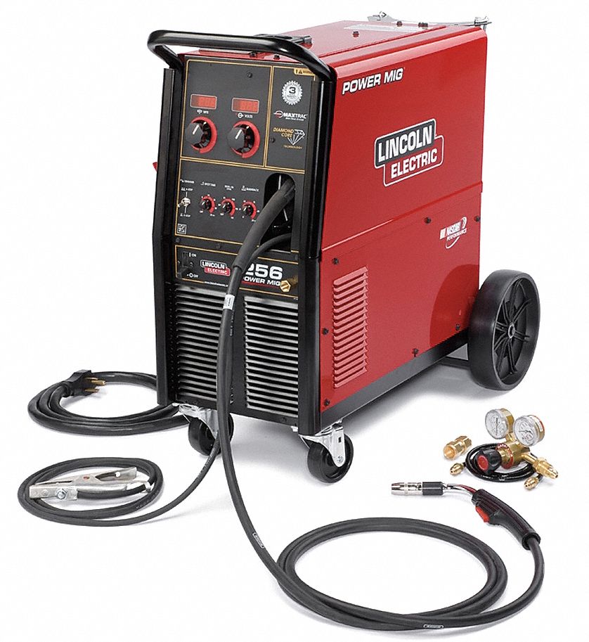 LINCOLN ELECTRIC Mig Welder, Power MIG Series, Input Voltage 208/240V