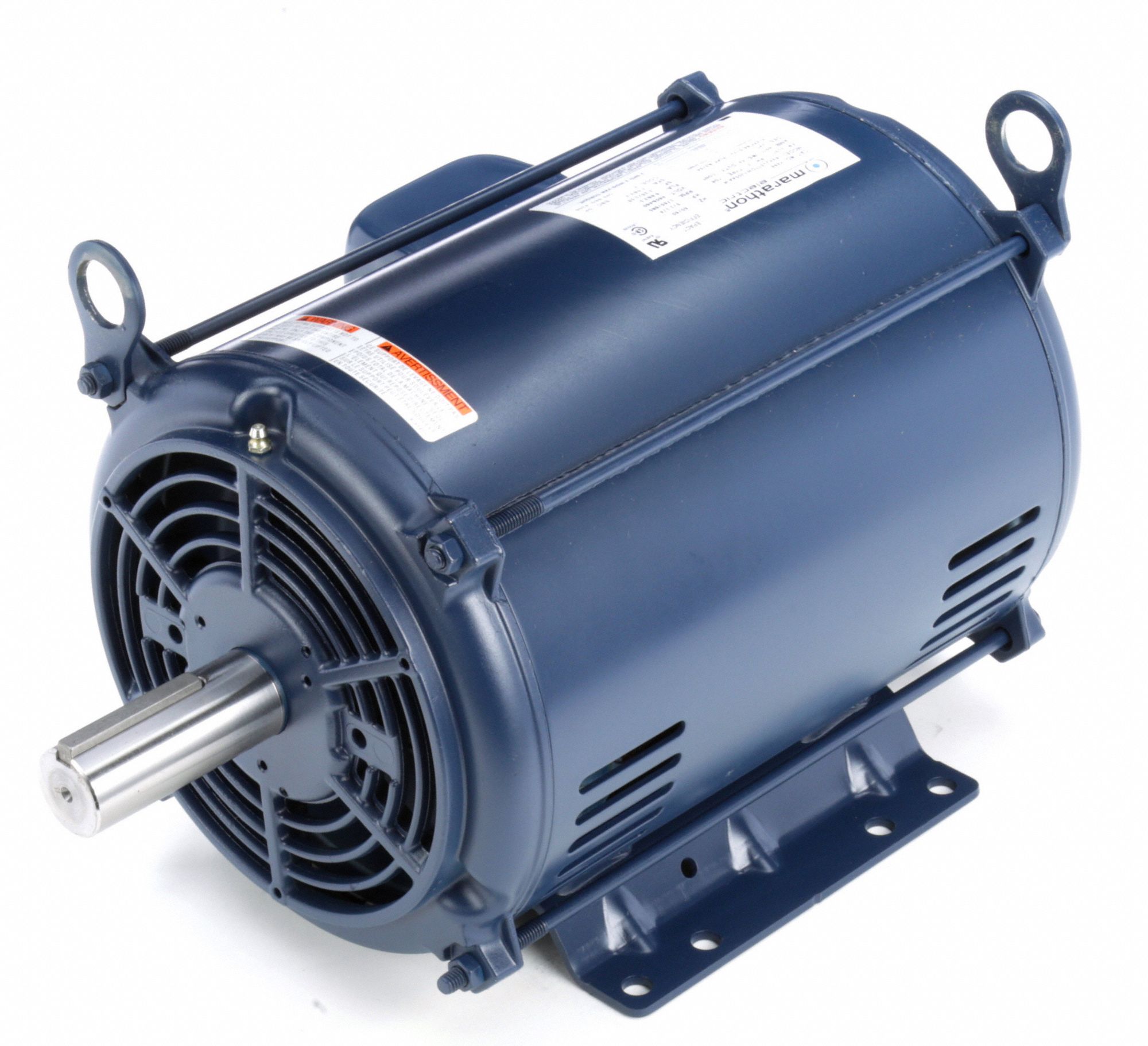 MARATHON MOTORS Belt Drive Motor, 5, 1 1/4 HP, 3Phase, Nameplate RPM