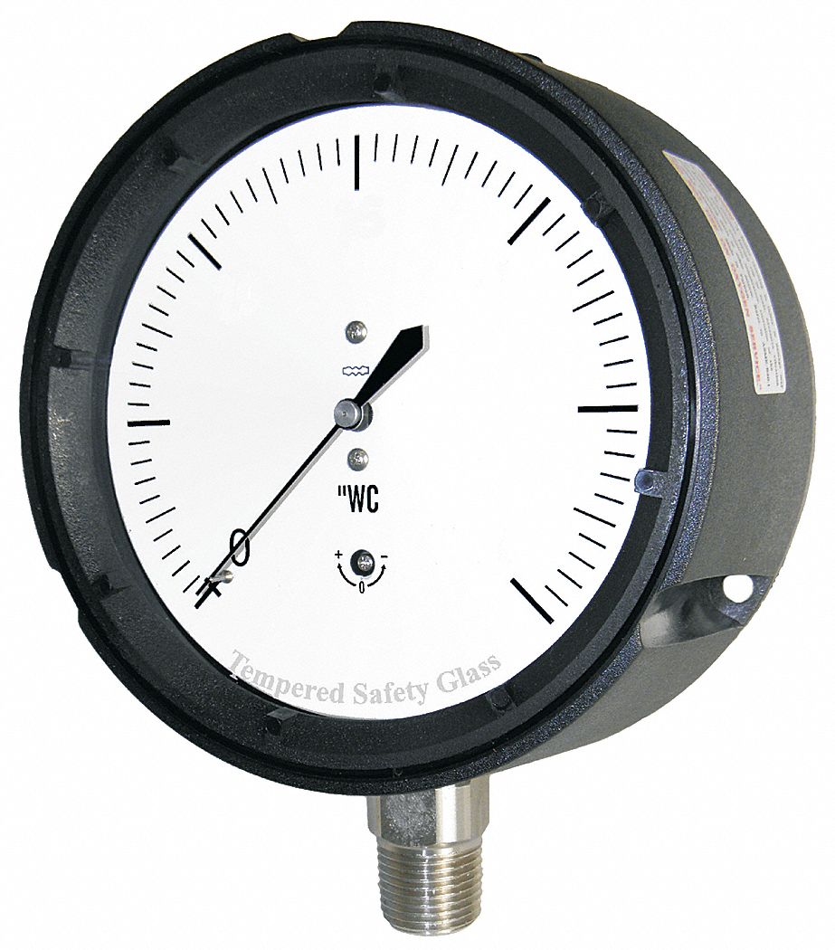 PIC GAUGES, For Natural Gas & Other Gases, 0 to 100 in wc, Low Pressure