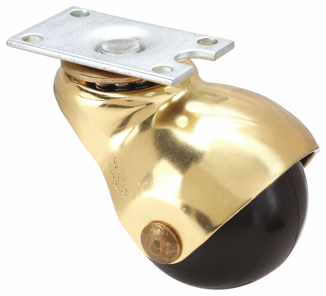 2 in Wheel Dia., 75 lb, Standard Plate Caster 19YX2251816 Grainger