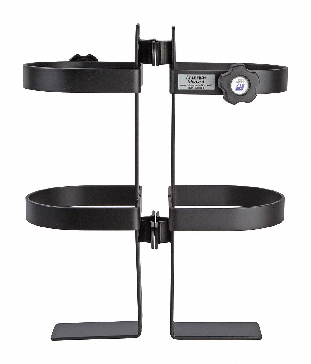 SMARTSTACK, Stainless Steel, Black, Dual Tank Holder 19ZA51R105P04