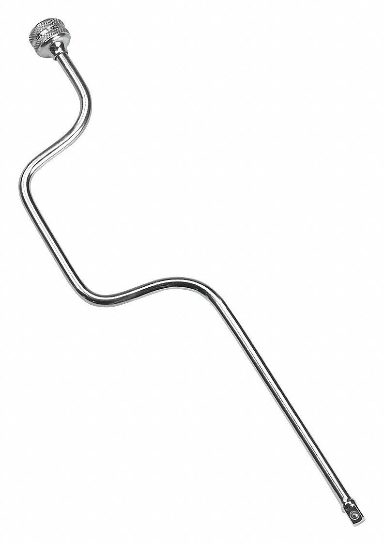 Speed Handle, Overall Length 17 1/2 in, Drive Size 3/8 in, Steel