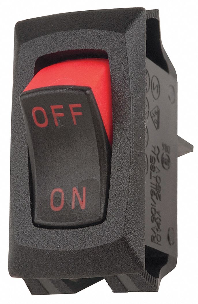 CARLING TECHNOLOGIES Rocker Switch, Contact Form: SPST, Number of
