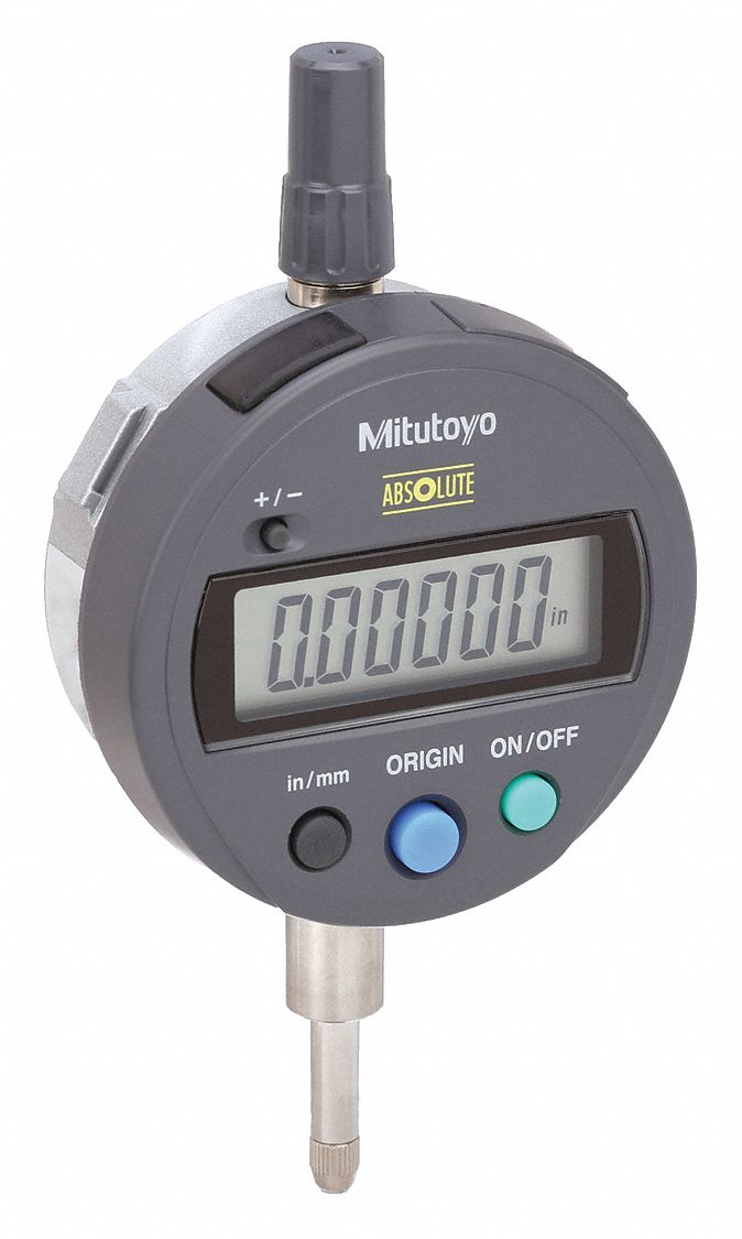 MITUTOYO, 0 in to 0.5 in Range, IP42, Digital Indicator 1ARJ654378310 Grainger