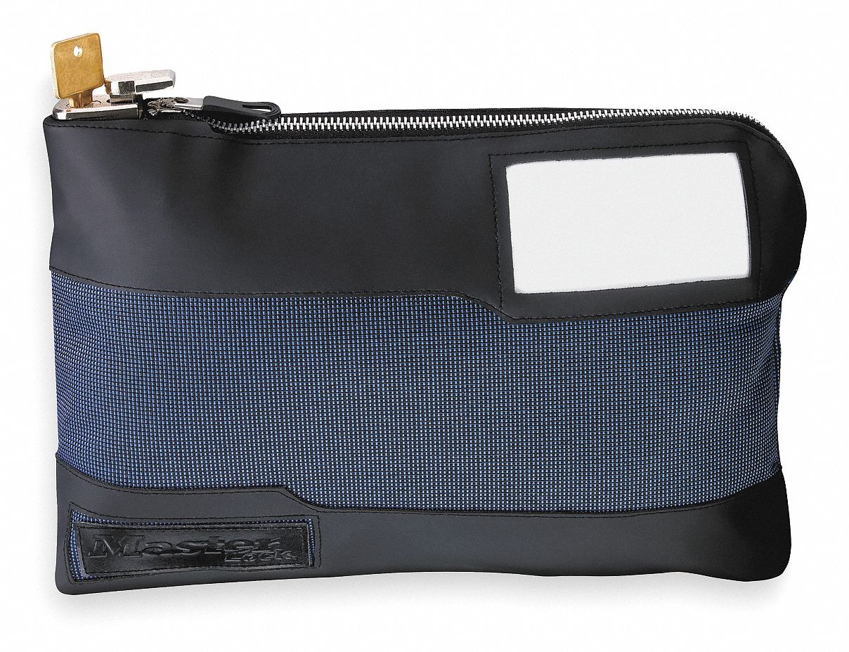 MASTER LOCK, Nylon, Blue, Locking Security Bag 1ATT47120D Grainger