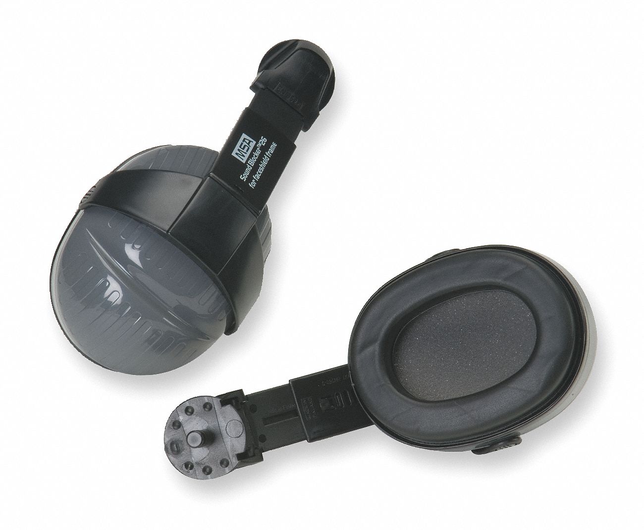 MSA Hard Hat Mounted Ear Muffs, 26dB Noise Reduction Rating NRR