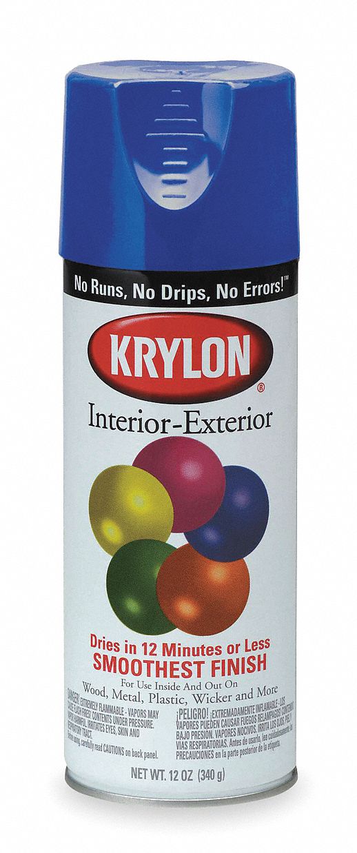 KRYLON True Blue, 12 oz 1AVU3K01910A00 Grainger