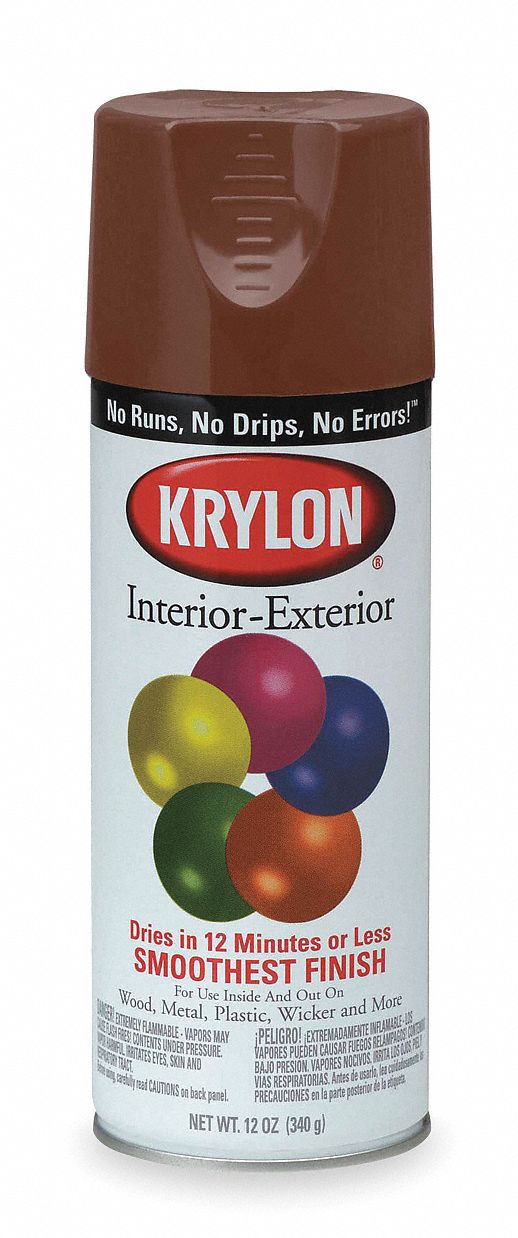 KRYLON Leather Brown, 12 oz 1AVZ1K02501A00 Grainger