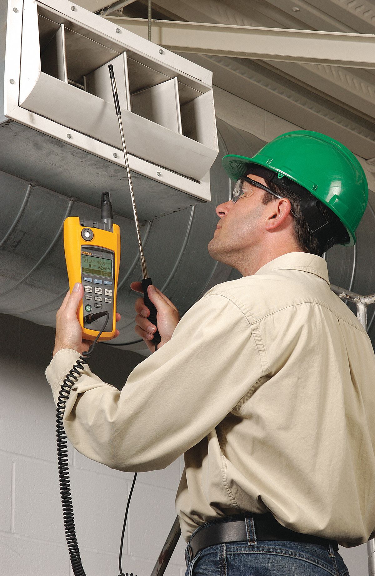 FLUKE Indoor Air Quality Analyzer W/ Velocity 1AYG5FLUKE975V Grainger