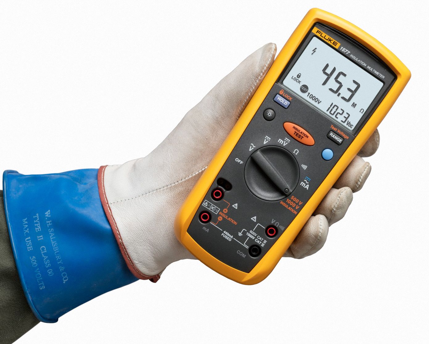 FLUKE Insulation Tester, 500 to 1000VDC 1BE62FLUKE1577 Grainger