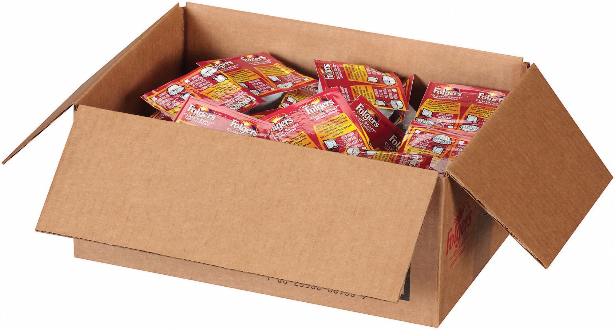 FOLGERS Classic Roast, Medium Coffee, 0.9 oz Vacuum Pack, 42 PK 1BEY7255006930 Grainger